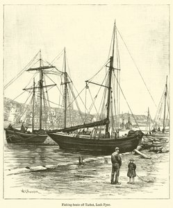 Bateaux de pêche au large de Tarbet, Loch Fyne - English School