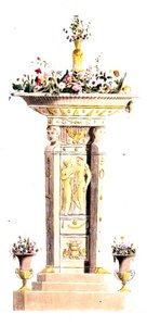 Support de fleurs, planche 125 de Ackermann