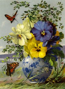 Fleurs et papillon - English School