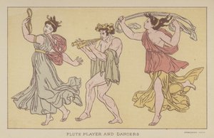 Joueur de flûte et danseurs - English School