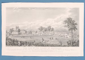 Match de football sur le village green à Wrenbury, Angleterre - English School