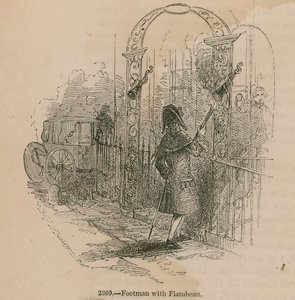 Valet de pied avec flambeau - English School