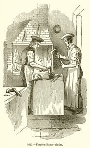 Forgeage des lames de rasoir - English School