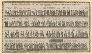 Forme de procession pour le Couronnement des Souverains d