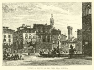 Fontaine de Neptune sur la Piazza della Signoria