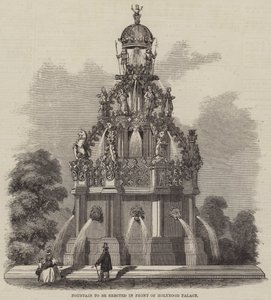 Fontaine à ériger devant le palais de Holyrood - English School