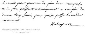 Maximilien de Robespierre - English School