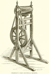 Première machine électrique de Franklin - English School