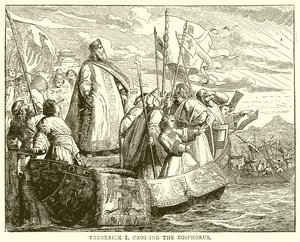 Frédéric Ier traversant le Bosphore