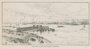 Ferry gratuit sur la Tamise à Woolwich - English School