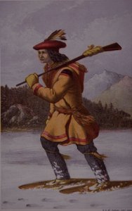 Trappeur français au Canada au XVIIIe siècle