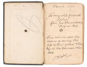 Livre de grammaire française et anglaise appartenant au lieutenant Garnet Joseph Wolseley - English School