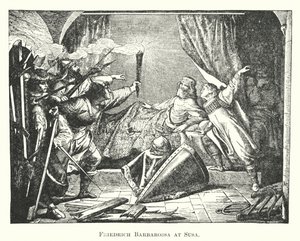 Friedrich Barbarossa à Suse (gravure) - English School