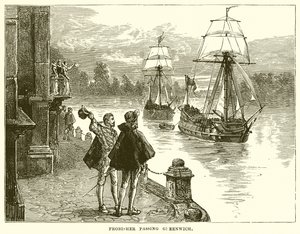 Frobisher passant Greenwich - English School