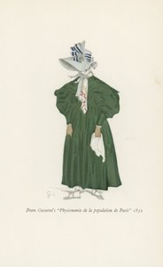 De Gavarnis Psysionomie de la Population de Paris 1832 - English School