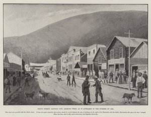 Front Street, Dawson City, vue vers l