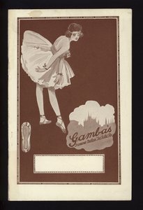 Couverture du catalogue des célèbres chaussures de ballet de Milan de Gamba