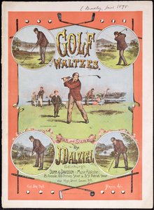 Couverture de la partition musicale pour Golf Waltzes par J. Dalziel