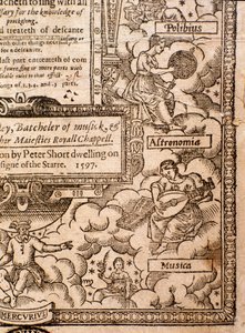 Frontispice de A Plaine and Easie Introduction to Practicall Musicke par Thomas Morley, Détail, 1597 - English School