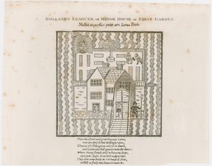 Frontispice de Hollands Leaguer, 1632. Paris Garden