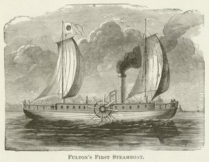 Le premier bateau à vapeur de Fulton - English School