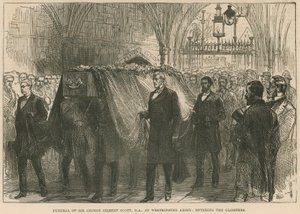Funérailles de feu Sir George Gilbert Scott, RA, à l