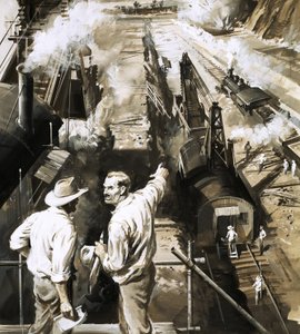 G. W. Goethals dirige la construction du canal de Panama - English School