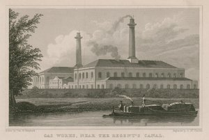 Usines à gaz près du canal de Regent, Londres - English School