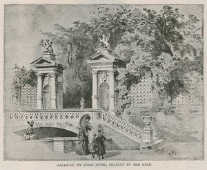 Portail, par Inigo Jones, menant au parc, Holland House