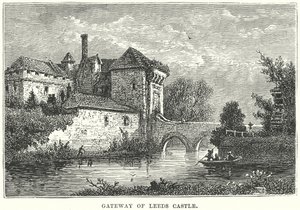 Porte du château de Leeds (gravure)