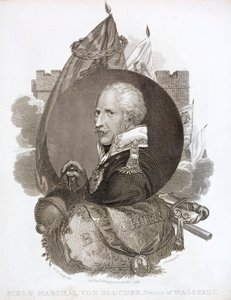 Gebhard von Blucher, maréchal de camp prussien - English School