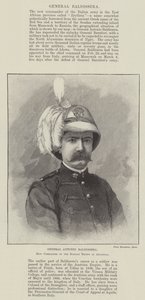 Général Antonio Baldissera, nouveau commandant des troupes italiennes en Abyssinie (gravure) - English School