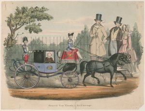 Général Tom Pouce dans son Carrosse