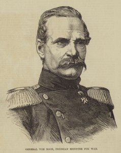 Général von Roon, ministre prussien de la guerre (gravure) - English School