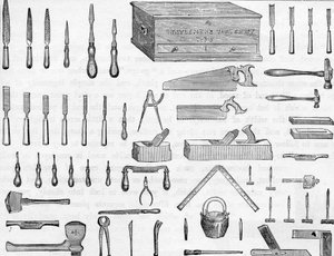 Coffre à outils de gentleman n°6, 19ème siècle