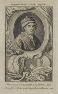 George Frideric Handel, gravé pour le Universal Magazine, vers 1760 - English School