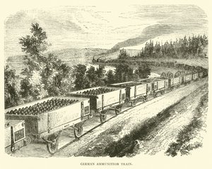 Train de munitions allemand, septembre 1870 - English School