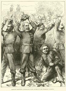 Les Allemands se couronnant de lauriers dans les jardins des Tuileries, mars 1871