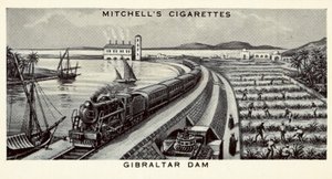 Barrage de Gibraltar (lithographie)