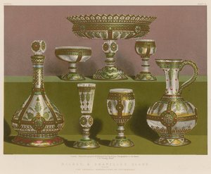 Verre doré et émaillé de la Manufacture impériale, Saint-Pétersbourg