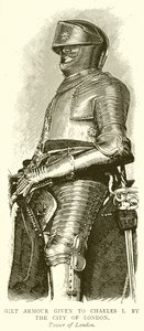 Armure dorée offerte à Charles Ier par la ville de Londres
