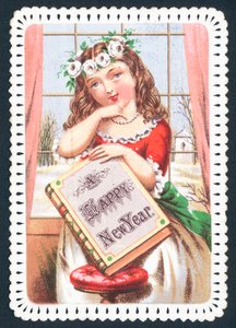 Fille tenant un livre - English School