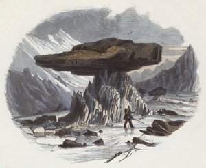 Tables de glacier (gravure en couleur)