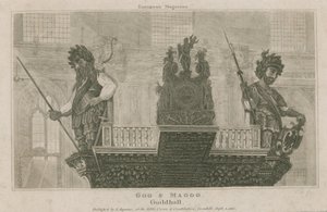 Gog et Magog, Guildhall, Londres - English School