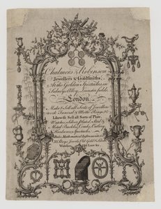 Orfèvres et argentiers, Chalmers et Robinson, carte de visite