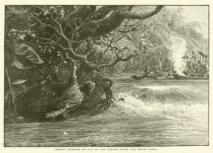 Gordon se frayant un chemin sur le fleuve Yangtze et le Grand Canal - English School