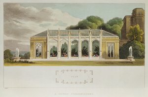 Conservatoire gothique, 1832 (gravure en couleur)
