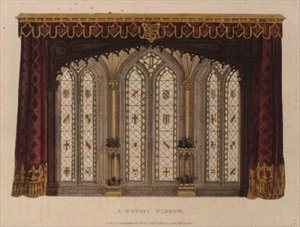 Fenêtre gothique, de "Ackermann