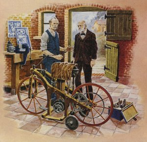 Gottlieb Daimler et son ami Wilhelm Maybach