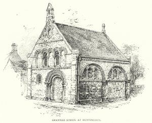 École secondaire à Huntingdon (gravure) - English School